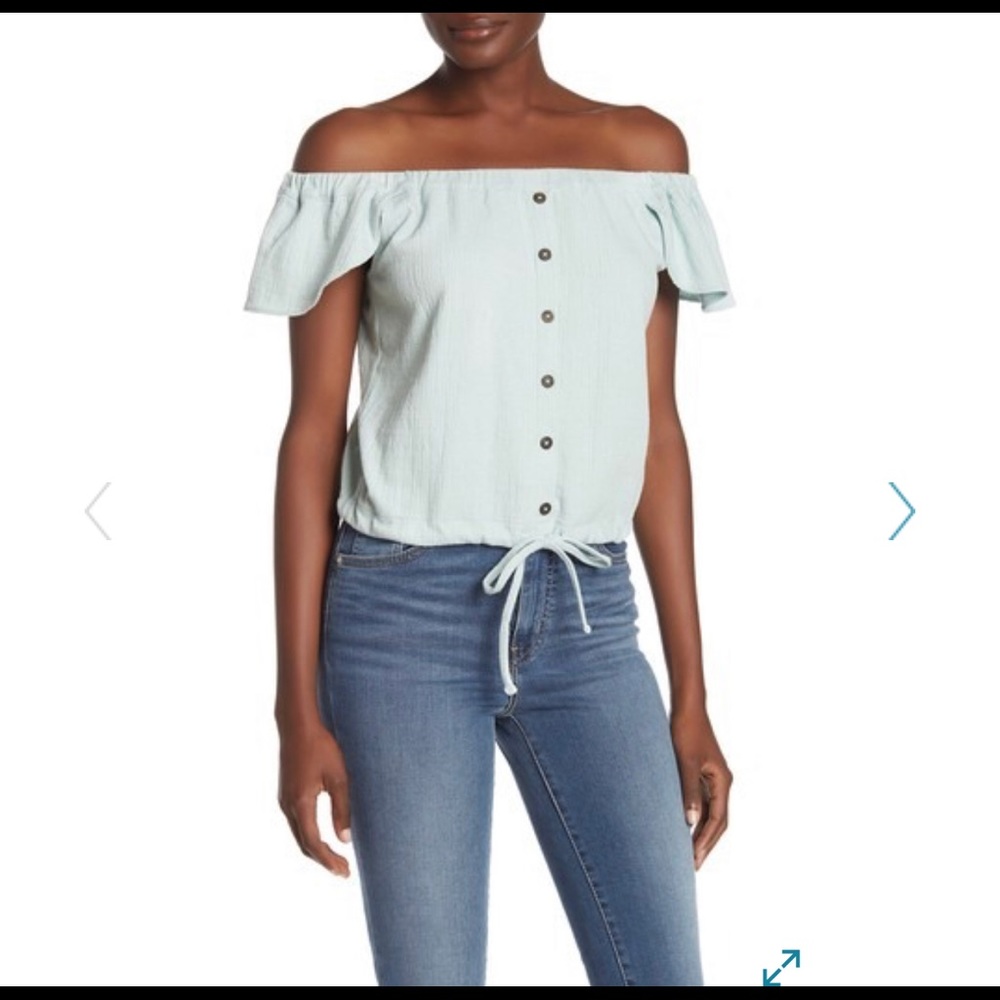 Madewell texture & thread off-the-shoulder